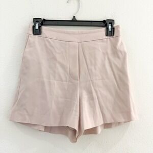 Aritzia Babaton Shorts 3" Inseam Cream Light Blush Beige Old Money Preppy Boho 4